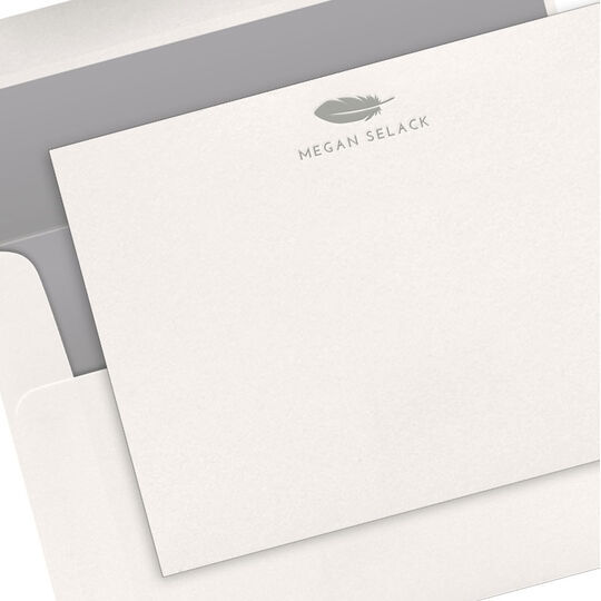 Quill Flat Note Cards - Letterpress